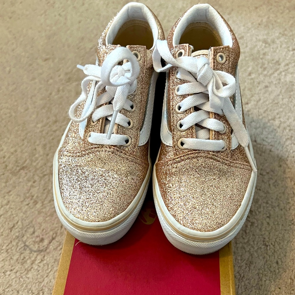 Girls Glittery Vans